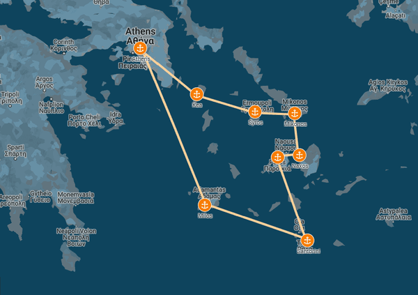 Southern Cyclades Itinerary